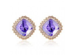 璀璨風尚，批發直銷 揭秘淘寶熱銷方形奧地利水晶耳釘的美發飾品商機